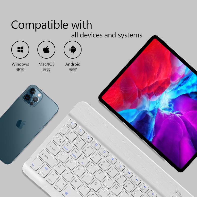 Wireless Keyboard Mouse For Ipad Samsung Xiaomi Huawei Android Tablet Portable Portuguese Arabic Korean Mini Bluetooth Keyboard