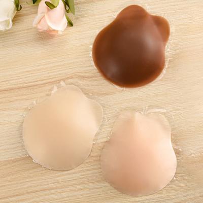 1 Pair Women Silicone Chest Pad Sweat-proof Anti-slip Invisible Thickened Breast Support Sticky Pasties Nipple Covers Strapless Adhesive Bra Women Bra