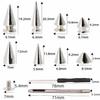 354-Piece Punk Rivet Set: Conical Leather Decoration Studs with Tool