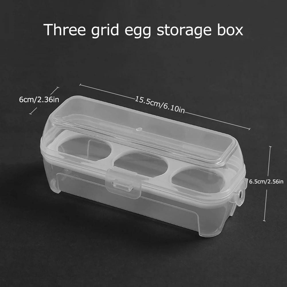 

Portable Shockproof Eggs Box 3/4/8 Grids Storage Container Egg Holder Transparent Kitchen Organizer for Outdoor Camping Picnic