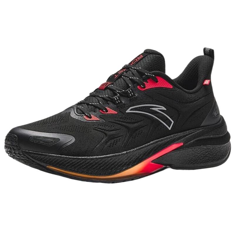 Anta Rocket 5.0 Slip Resistant Abrasion Resistant Low top Training Running Shoes Men's Black Red Sneakers 112345523-8