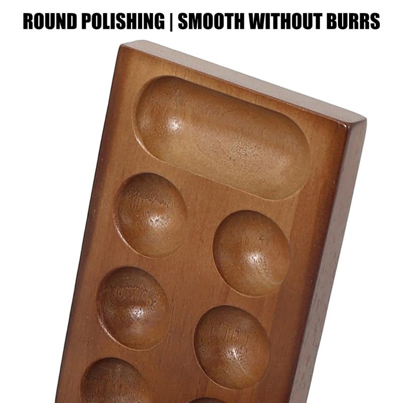 Portable Wood Chesses Game with Gemstones Pieces and Safe Storage Box Suitable for Kids Logics Training and Travel Use
