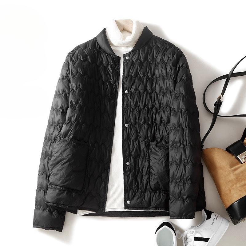 Korean Fashion Autumn Winter Women's Short Jacket Female Parkas Lightweight Down Cotton Warm Outwear Overcoat Ladies