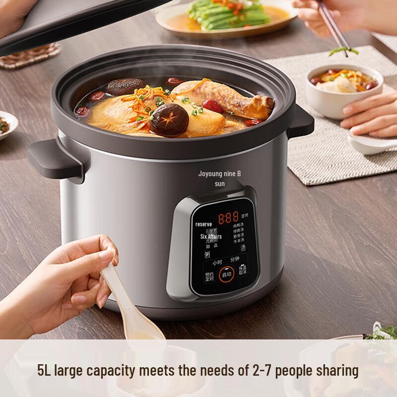 Joyoung Purple Clay Electric Stew Pot CN plug (adapter included)