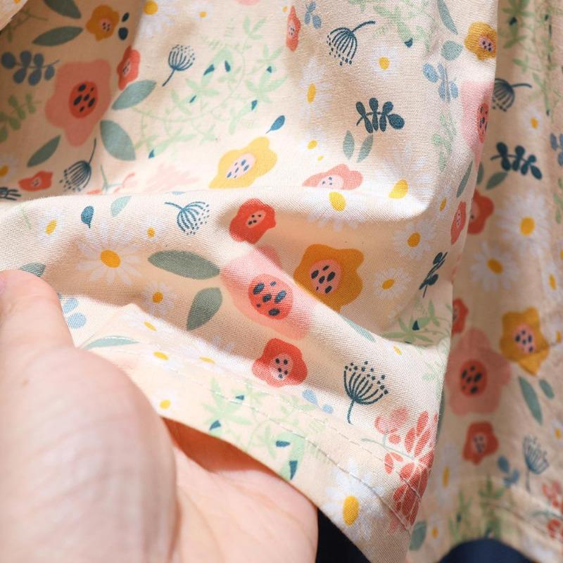 Sukienka dla dzieci Princess. Dziewczęca sukienka z długim rękawem i kołnierzykiem polo w kwiaty