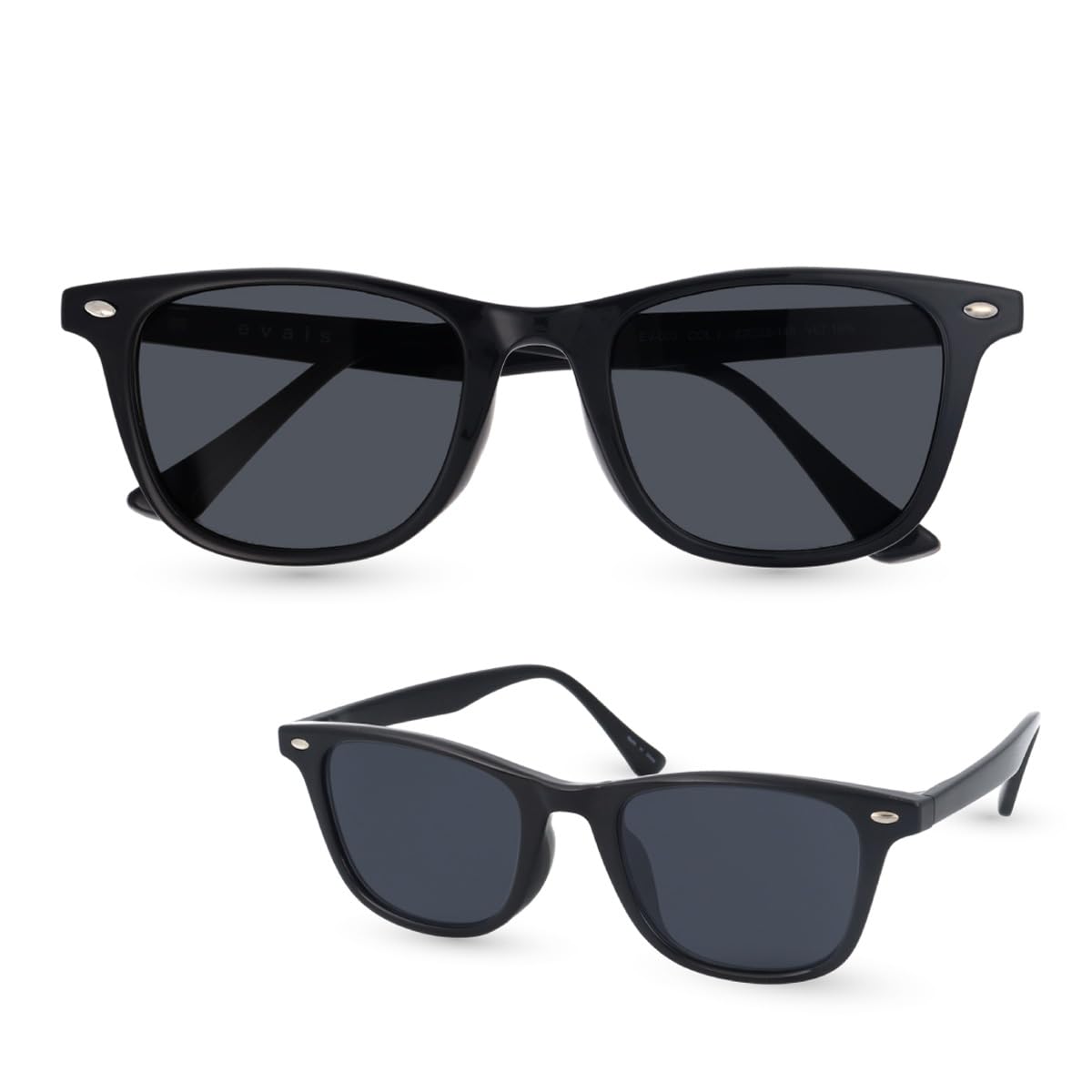 

Солнцезащитные очки [Fujita Optical], Поляризованные, Квадратные, UV400, Защита, Антибликовое покрытие, Четкие, TR90, Для вождения, Для бизнеса, Мужские, В комплекте чехол evais UV