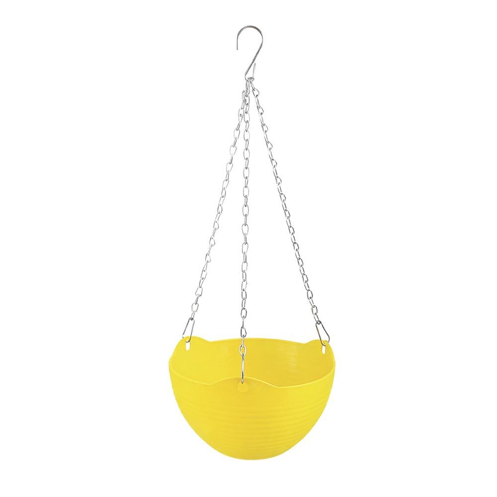 Durable Self-absorbing Hanging Basket Plastic Colorful Flower Pot Hanging Flower Pot Garden Decoration