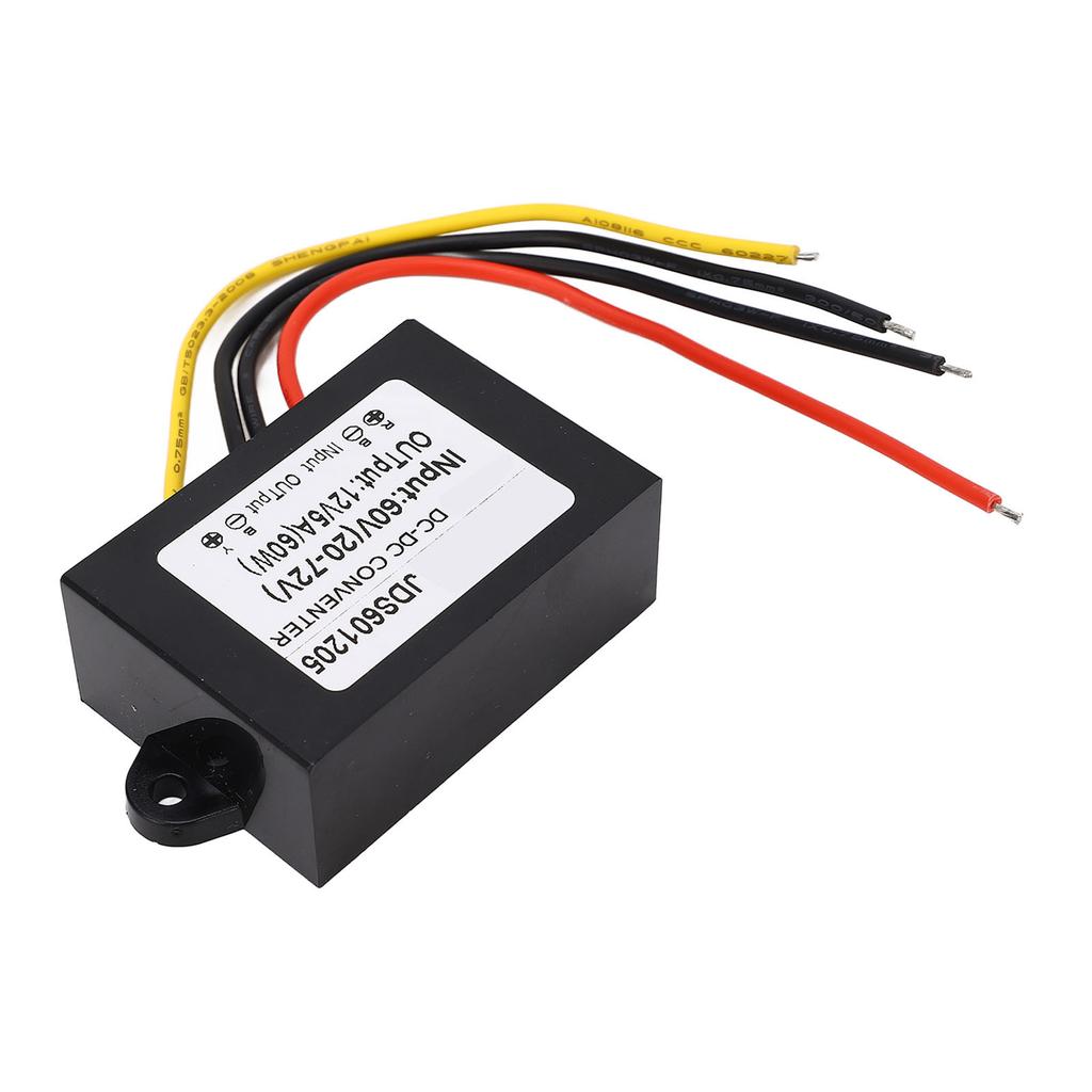 DC to DC Conventer Buck Adjustable 60V(20?72V) to 12V 5A PP Shell Epoxy Resin Power Supplies