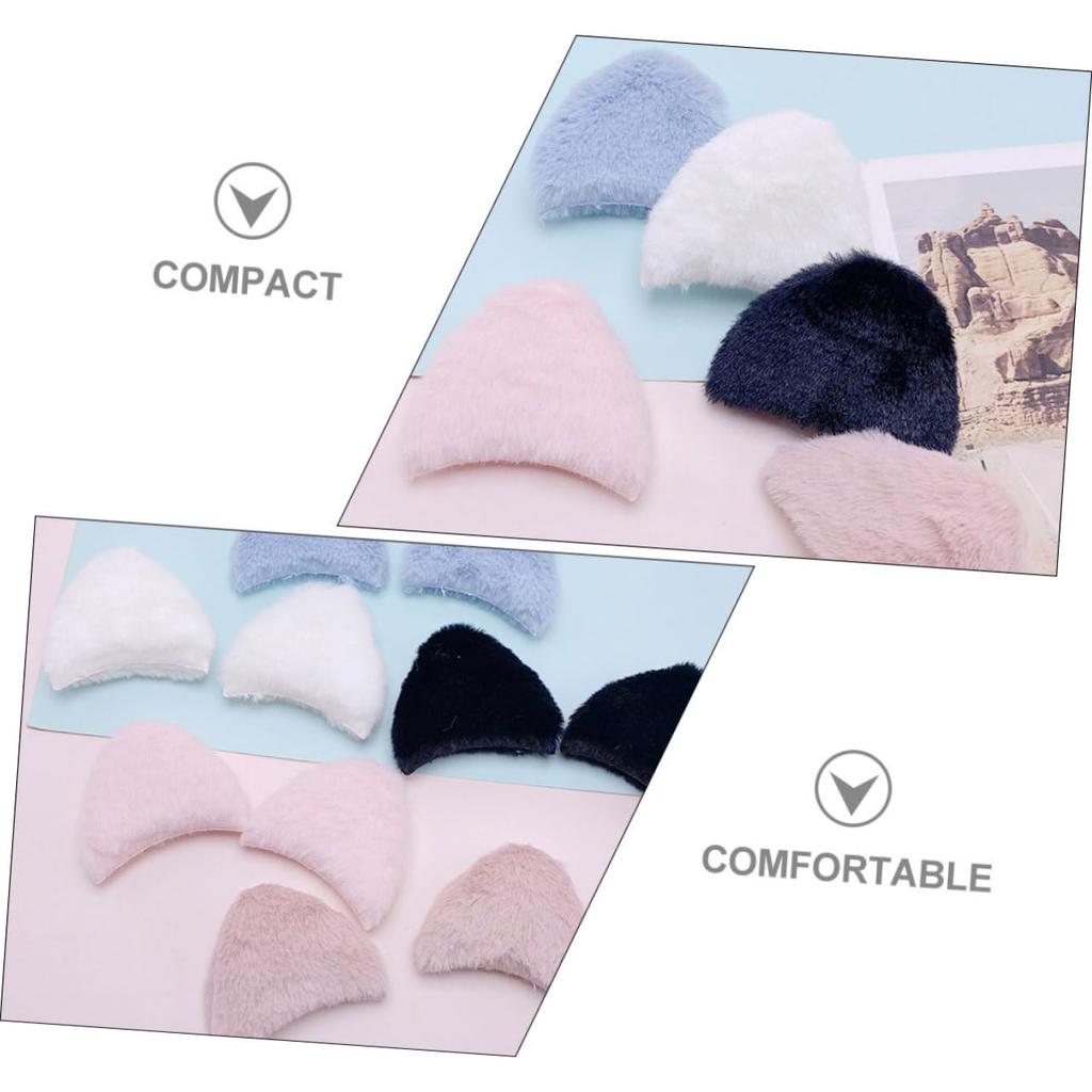 [POPETPOP] 10 Pieces Rabbit Ears Hair Accessories Animal Ear Headbands for Cat Hair