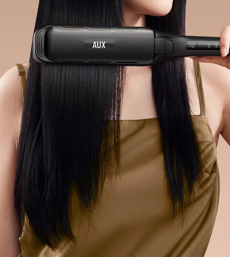 Dual-Use Professional Hair Salon Straightening & Curling Iron with Negative Ions