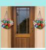 Woondecoratie Kunstbloem Hangmand Met Vlindervorm Voor Woonkamer En Tuin