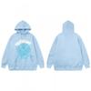 Sp5der Spider Web Foam Print Fleece Hoodie Loose Fit Hip Hop Sweatshirt Men Women