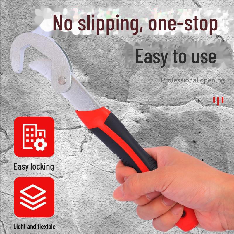 Adjustable Universal Pipe Clamp Wrench – Large and Small Opening Tool
