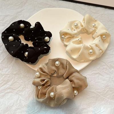 VOKLLIYU Hair Set of Pearl Hair Cute and Elegant Hair High Elasticity Hair Rubber Elegant and Stylish Hair Ties for Commuting Ties, 3, Ornaments,
