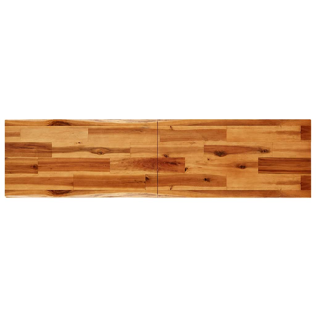 Console Table with Live Edge 140 x 40 x 80 cm Solid Acacia Wood