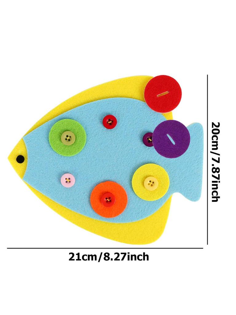 Children Diy Button Early Education Children Toys Montessori Teaching AIDS To Learn Non-woven Fabric Button Up Toy Supplies