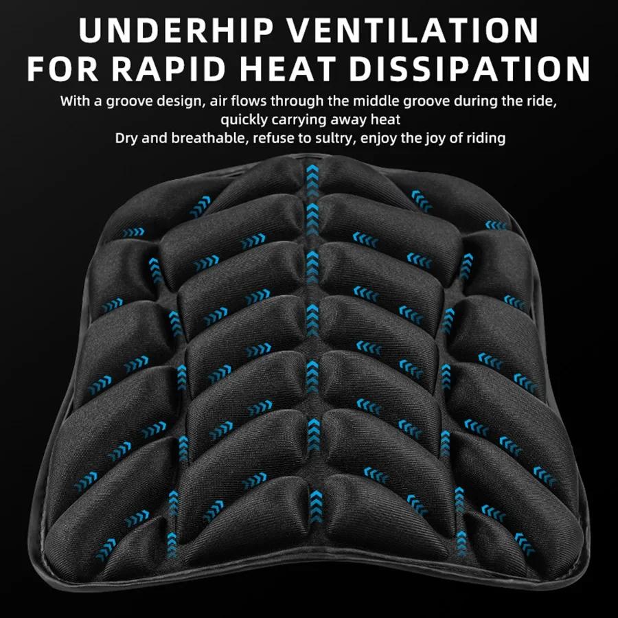 Motorcycle Seat Pad 3D Comfort Gel Cushion Seat Breathable Universal Shock Absorbing Seat Cover for Advanced Mountain