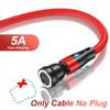 540 Rotate Magnetic Cable 5A Fast Charging Type C Cable For iPhone Xiaomi Realme Micro USB Magnet Charger Phone Data Cord