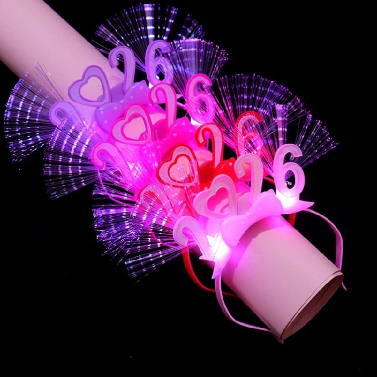 Light Up Crowns Head Hoop Hair Ornament Hair Styling Tool for Children Adults Photo Props