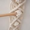 Hand Woven Tapestry Storage Holder Wood Cotton Rope Bowknot Hairpins Headband