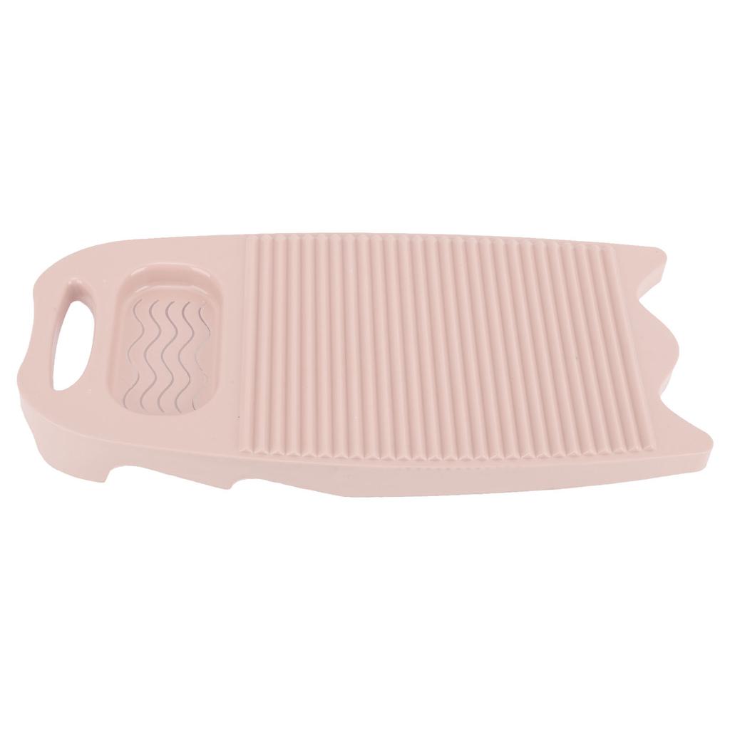 Hand Washboard Plastic Laundry Wash Board with Soap Holder Household Washing Board Pink