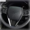 Steering Wheel Button Frame Decoration Cover Trim For Toyota Venza / Harrier  - 2024 Red / Carbon Fiber Accessories Interior