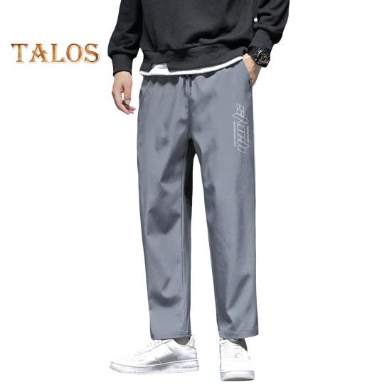 

Мужские брюки весна-осень с боковыми карманами, эластичный пояс на шнурке, широкие тонкие брюки, однотонные свободные спортивные брюки в уличном стиле для повседневной работы XL темно-серого