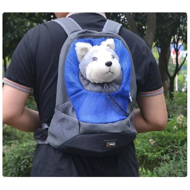 Pet Dog Carrier Pet Backpack Bag Portable Travel Bag Pet Dog Front Bag Mesh Outdoor Hiking Head Out Double Shoulder Sports DB