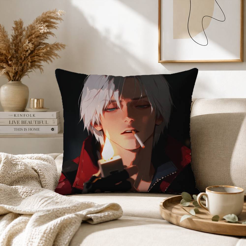 D-Dante D-Devil May C-Cry Pillow Case for Sofa Living Room Home office Decor Protective Cover