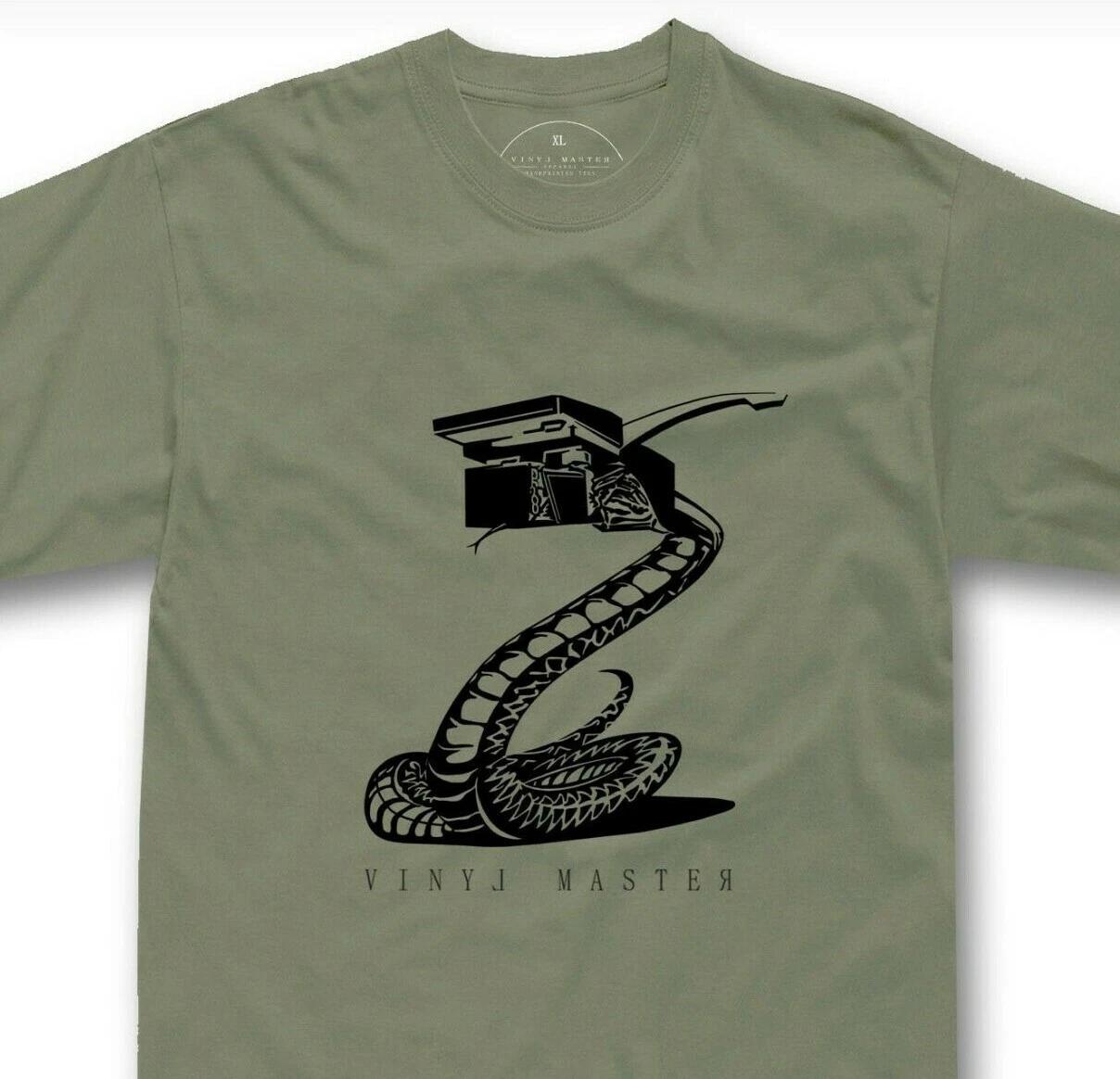 Cobra Vinyl Record T shirt art dj gift T shirt VINYL MASTER 80s T shirt S