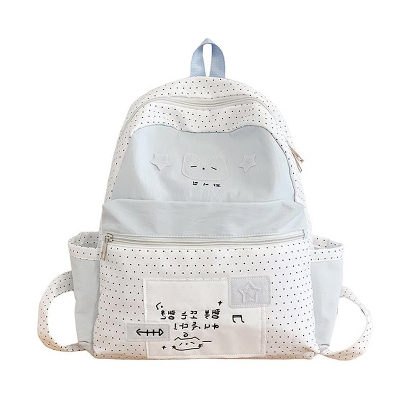 Schoolbag Japanese cat ins niche schoolbag girls, junior high school high school college students backpack light commuter travel backpack