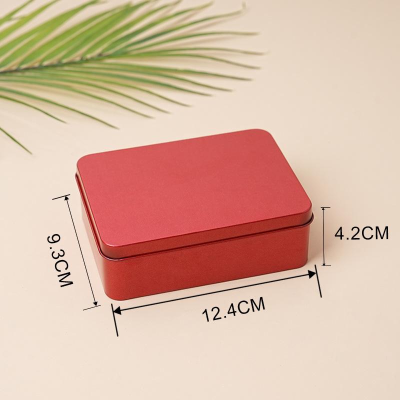 Portable Mini Metal Storage Tin Can Jewelry Keys Coins White Tea Wedding Candy Gift Organizer