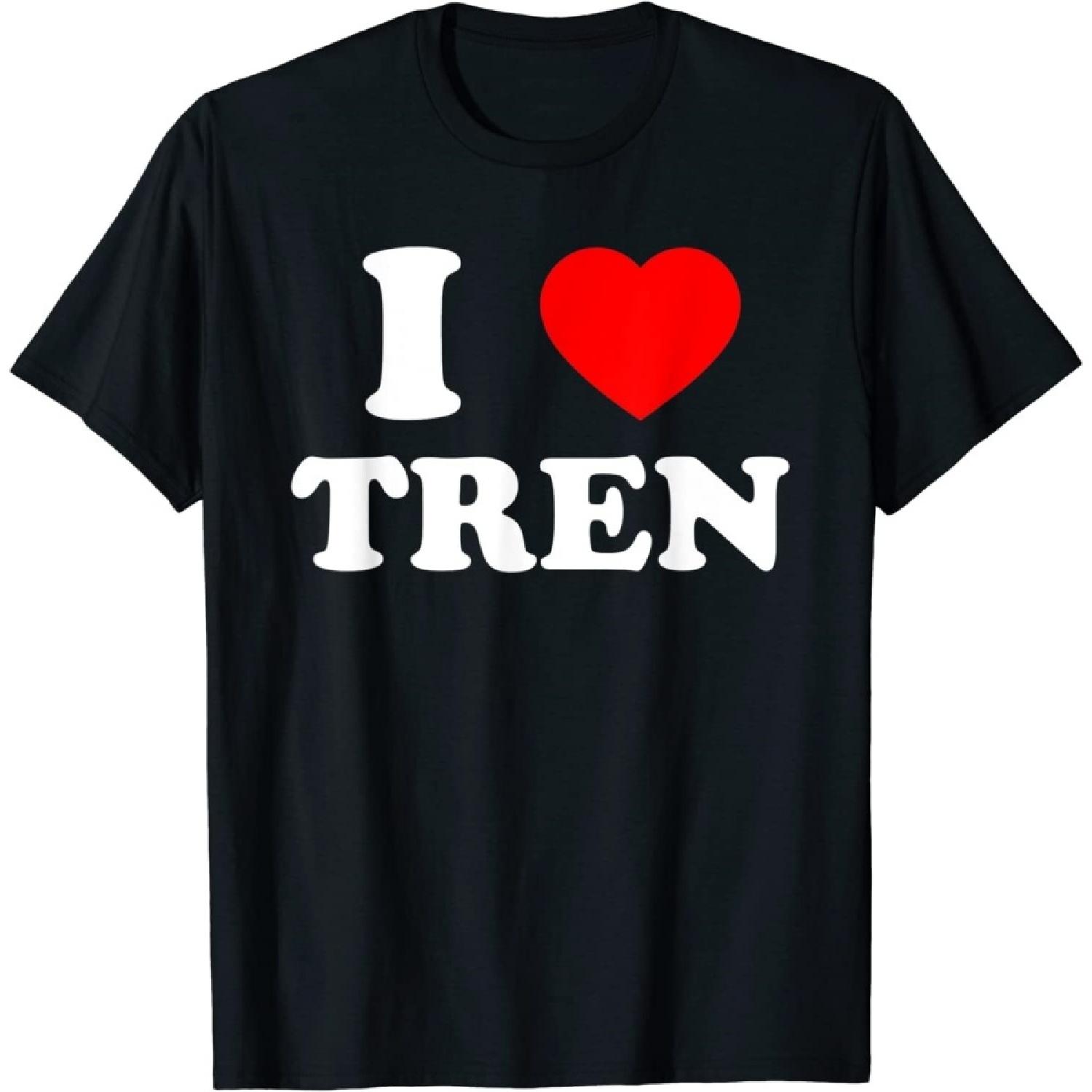 EYDE Funny Workout Quote I Love Tren I Heart Tren Bodybuilder T-Shirt XXXXXL разноцветный