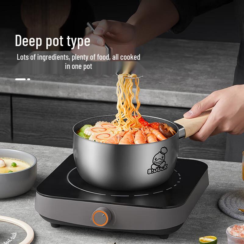 Chuidahuang 18cm Kleine Gelbe Ente 316 Mehrschichtiger Stahl Milchtopf