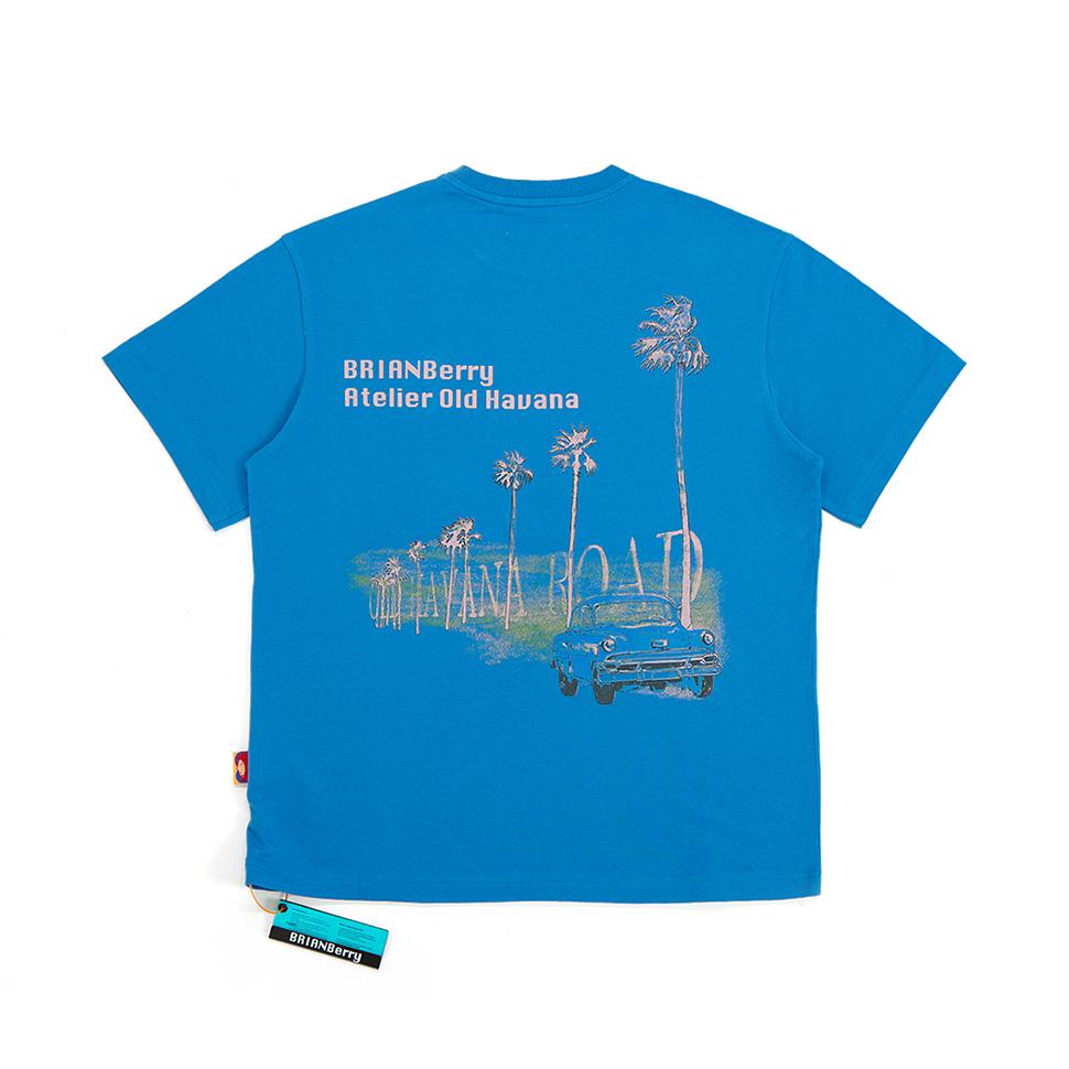 BRIAN BERRY Granma Graphic Tee_Blue