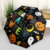 1pc Creative Happy Halloween Durable Cartoon Folding Umbrella, Portable Compact Umbrella for Men and Women A032