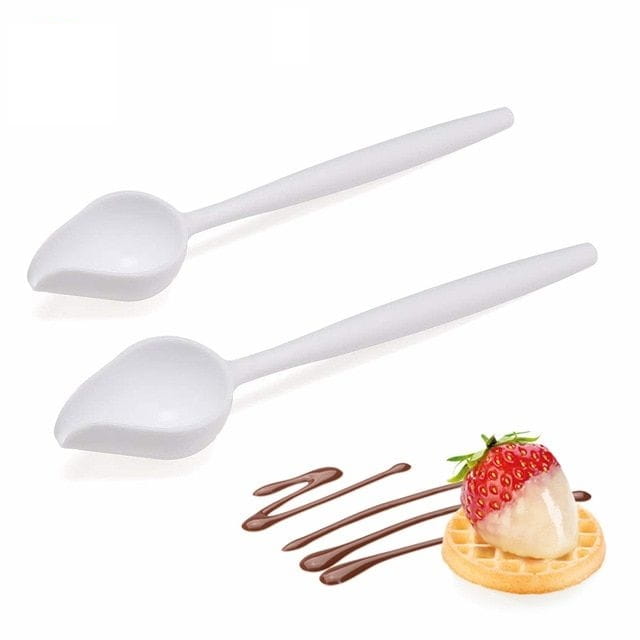 Decorating Spoon for Dessert Plates 2 Pcs