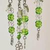 Handcrafted Beaded Four Leaf Clover Phone Charm Fashion Keychain Bag Hanging Accessory for Good Luck and Happiness