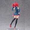 Urocza figurka Kasane Teto Vocaloid Podwójny warkocz Czerwone włosy Dziewczyna z anime Statua Wirtualna piosenkarka Model kolekcjonerski Dekoracja biurka Ornament Prezent dla fanów anime