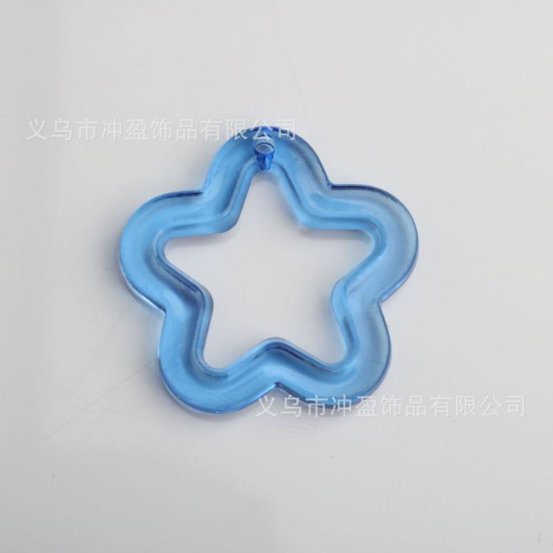 

Красочный Прозрачный Полый Пятиконечная Звезда Отверстие для Подвешивания Акриловая Пятиконечная Звезда DIY Брелок Подвеска Аксессуары Материалы для Аксессуаров 10pcs темно-синий
