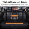Car Seat Covers Full Set Breathable Leather Auto Front Seat Cover Car Full Seat Protection Cushion Pad Auto Interior Accessories