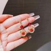 Dragon Retro Red Niche Design High-end Stud Earrings Light Luxury Fashion Chinese Style Temperament Versatile Ear Jewelry