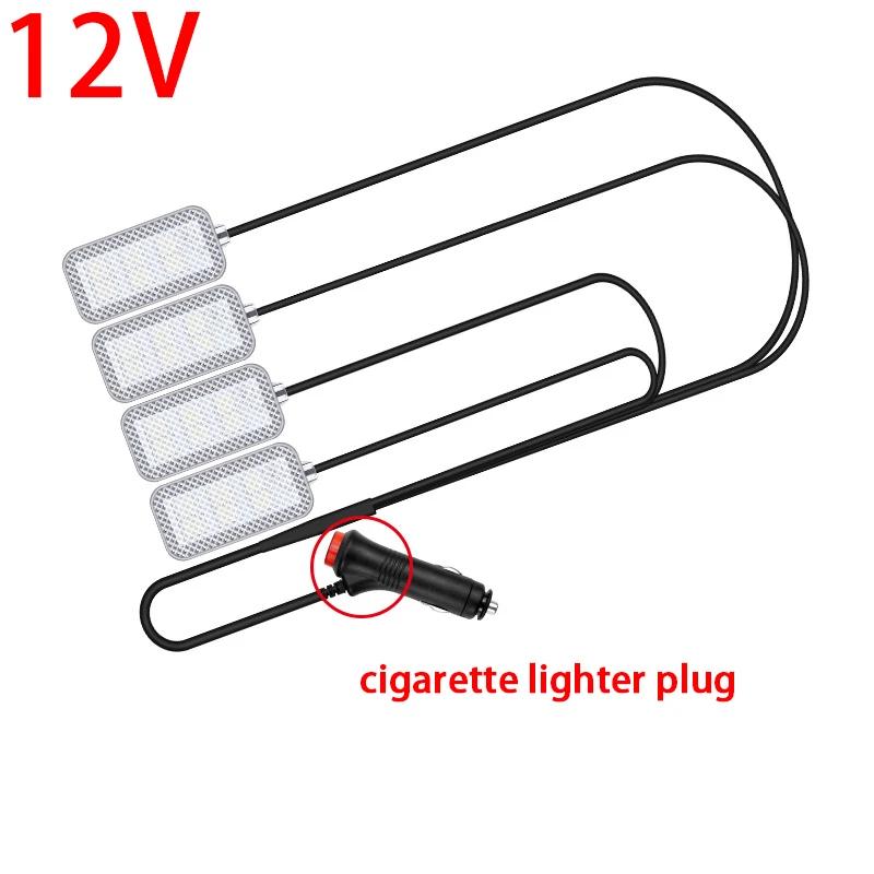 5V/12V Automotive ambient light LED eight color ambient light without modification car USB foot light, interior decoration light