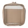 Mesh Square Pouch with for Decorating Marks Dividers, Notebooks, Brand, Beige, DA-PO01-BE