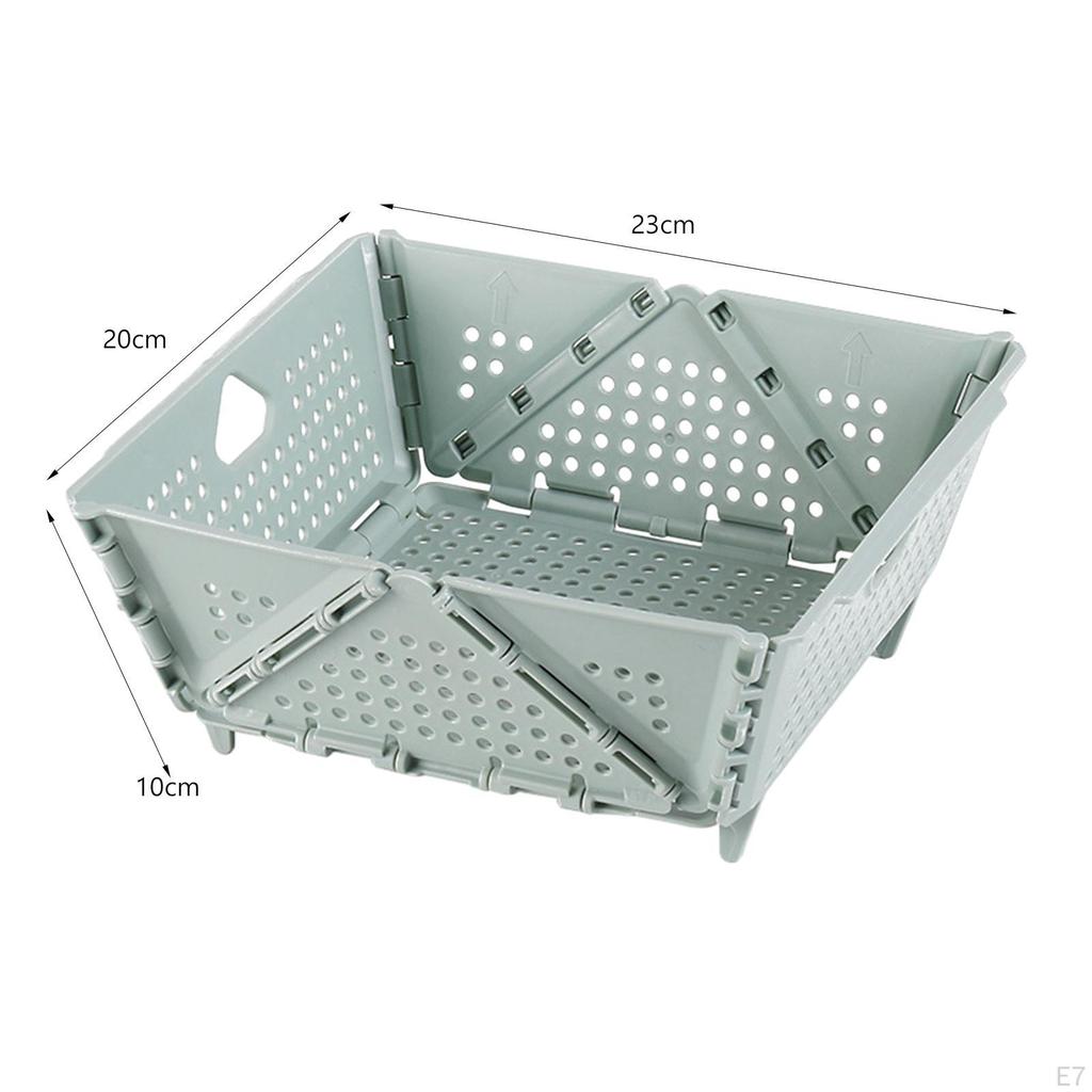 Compact Folding Basket for Organizing Fruits and Vegetables In Bedroom or Living Room