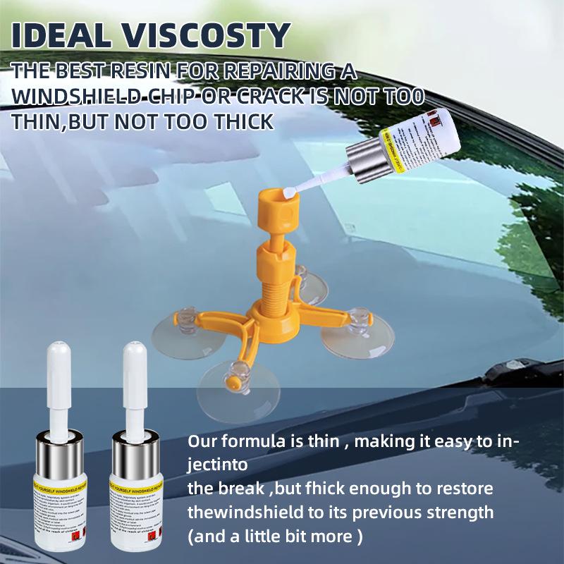 Temu Car Glass Repair Kit - DIY Hot-Selling Quick Fix Tool Set