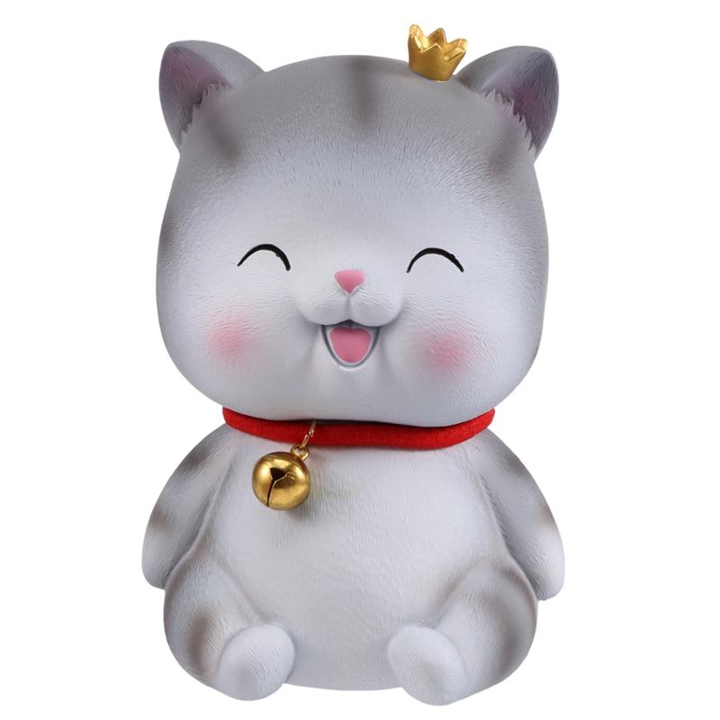 

New Cute Cat Decorative Saving Bank,Home Decoration Coin Bank Money Piggy Bank Help Form Right Money Habits