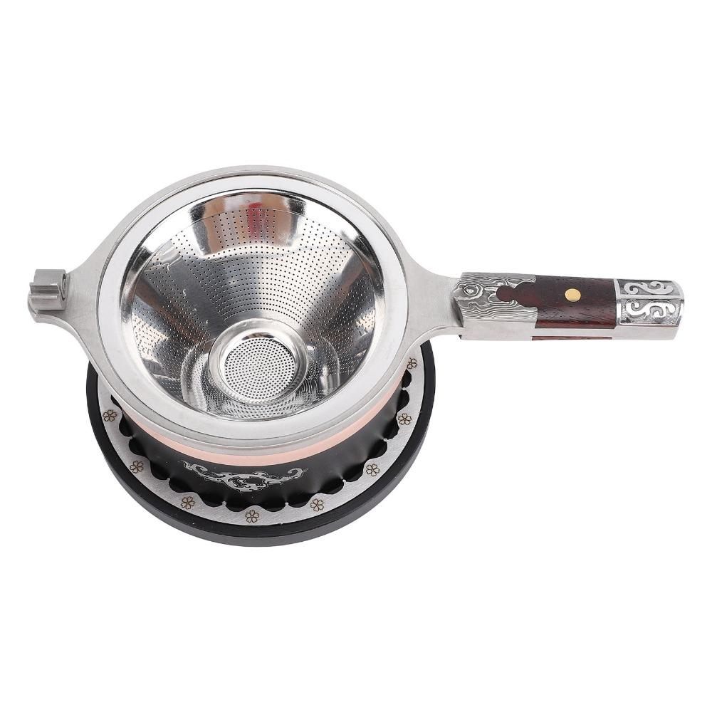 Reusable Tea Filter Set 304 Stainless Steel Tea Brewing Funnel  For Loose Leaf Tea