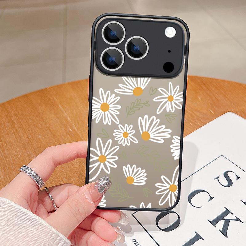 Little Flowers Print Phone Case For iPhone 17 Air 16 15 14 13 12 Pro Max 17 Pro 16e 11 Matte Shockproof Soft Edge Hard PC Cover