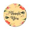 Darling Souvenir 45 Pcs Round Floral Border Black Thank You Stickers Wedding Envelope Seal-1.6